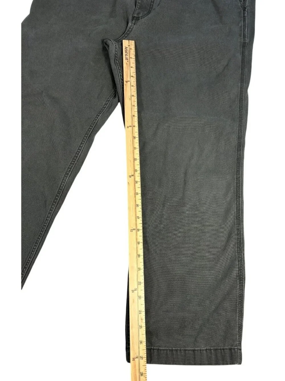 Carhartt Relaxed Fit Dark Gray Work Pants Men's 38x30 (Fits 37x27) Rugged Flex